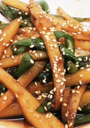 超簡単！じゃがいもとピーマンの炒め物-レシピのメイン写真