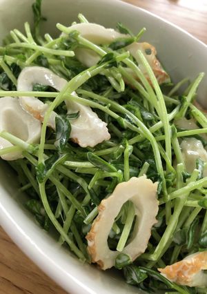 豆苗とちくわのサラダ-レシピのメイン写真