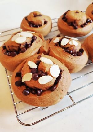 手捏ねでも簡単☆チョコカフェオレパン-レシピのメイン写真