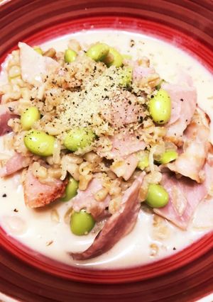 簡単!豆乳×ブルグルのヘルシーリゾット-レシピのメイン写真