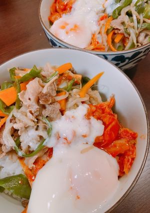 調味料1つで！簡単ビビンバ風丼-レシピのメイン写真