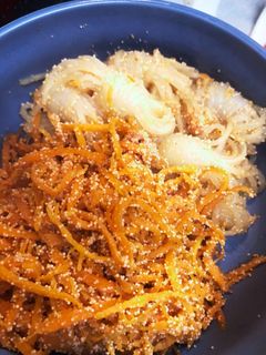 簡単☆にんじん しらたき タラコ炒め-レシピのメイン写真