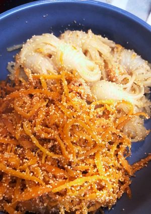 簡単☆にんじん しらたき タラコ炒め-レシピのメイン写真
