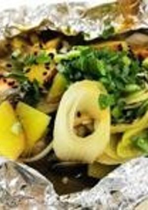 鮭と３種のきのこのホイル焼き-レシピのメイン写真
