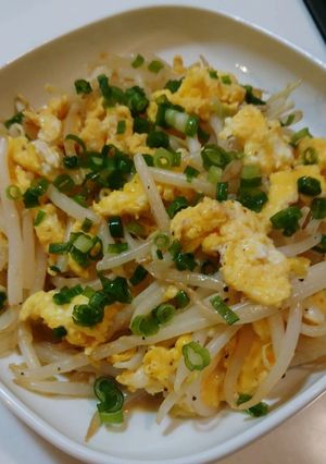 簡単！安い旨いやみつき！もやしと卵炒め♪-レシピのメイン写真