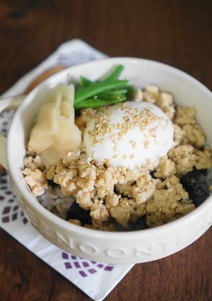 挽肉100gで4人分♥鶏そぼろ丼-レシピのメイン写真