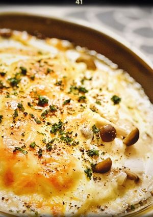 サラダチキンときのこのクリームドリア-レシピのメイン写真