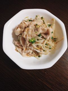 冷しゃぶともやしのニンニクポン酢和え-レシピのメイン写真