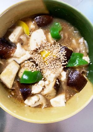 豚こまピリ辛梅ポン炒め味和風麻婆豆腐茄子-レシピのメイン写真