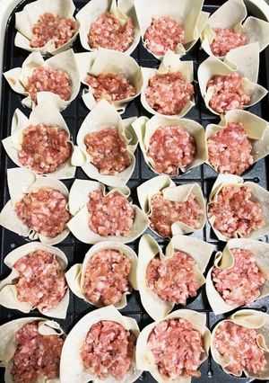 たこプレで簡単ジューシー焼きシュウマイ♡-レシピのメイン写真