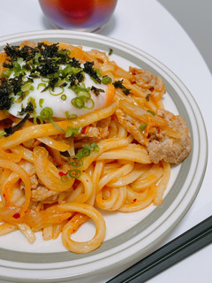 豚キムチ焼きうどん-レシピのメイン写真