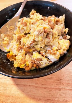 レンチン！オートミール納豆チャーハン-レシピのメイン写真