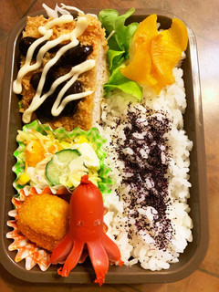 夕飯の残りを…簡単ひとり弁当♪-レシピのメイン写真