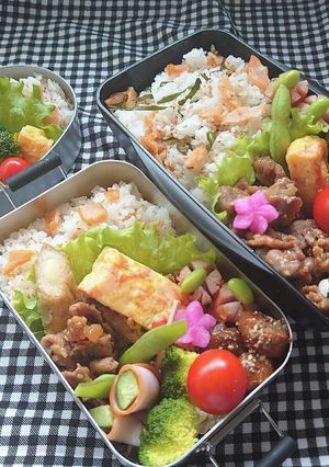 ❜21/9/17 鮭大葉ご飯胡麻生姜焼き-レシピのメイン写真