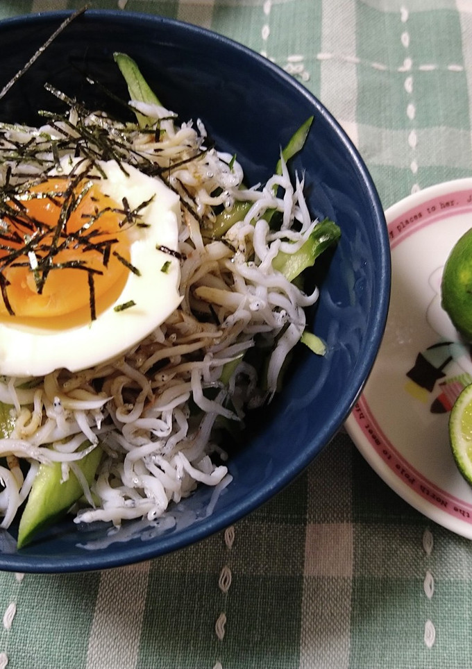 かぼすと刻み海苔と卵の簡単絶品しらす丼　-レシピのメイン写真
