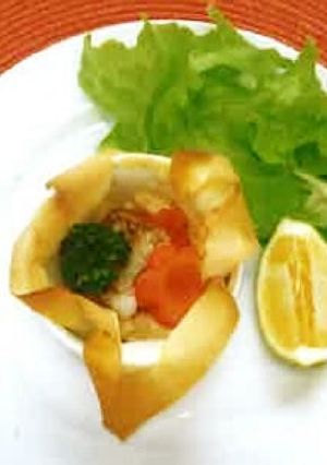 連子鯛のムニエルを使ったミニキッシュ-レシピのメイン写真