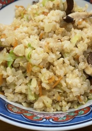 しいたけとエビの玄米チャーハン-レシピのメイン写真