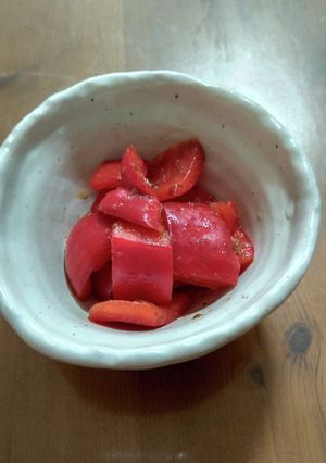 パプリカの浅漬け 梅風味-レシピのメイン写真