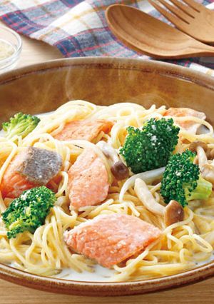 秋鮭のいきなりパスタ-レシピのメイン写真