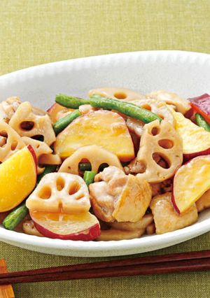 鶏肉とさつまいもの甘辛煮-レシピのメイン写真