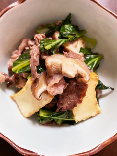 しいたけと小松菜の炒め物-レシピのメイン写真