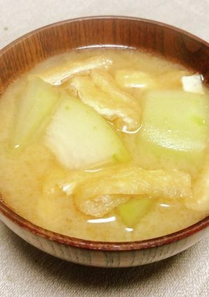 冬瓜のお味噌汁-レシピのメイン写真