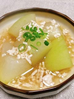 冬瓜の鶏そぼろあんかけ-レシピのメイン写真