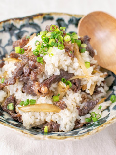 焦がしごぼうと塩こうじ牛しぐれご飯☀-レシピのメイン写真
