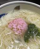 菊のかまぼこ飾り切り！秋の温そうめん