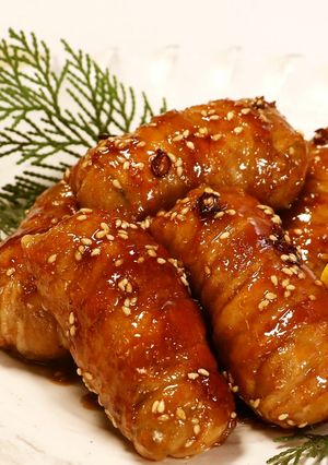 肉巻き餅☆-レシピのメイン写真