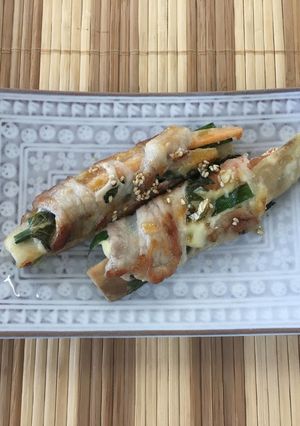 「うすむらさき」ナスと野菜の豚肉巻き-レシピのメイン写真
