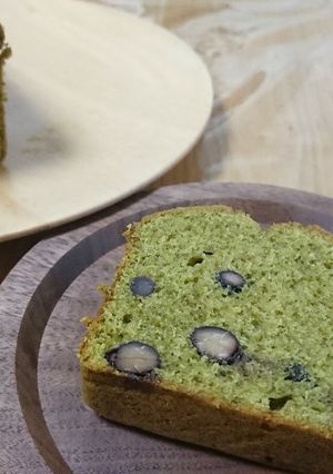 バター少なめ！抹茶黒豆パウンドケーキ-レシピのメイン写真