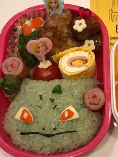 ポケモンのフシギダネのキャラ弁-レシピのメイン写真