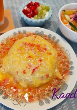 改訂【再現レシピ】バーミヤン風簡単天津飯-レシピのメイン写真