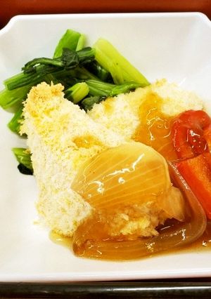 和風だしあんで食べるノンフライチキンかつ-レシピのメイン写真