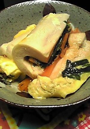 ★くるんと丸めて❤高野豆腐の玉子とじ★-レシピのメイン写真