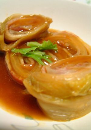 白菜のベーコン巻き甘酢あん-レシピのメイン写真