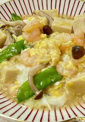 海老と高野豆腐の卵あんかけ-レシピのメイン写真