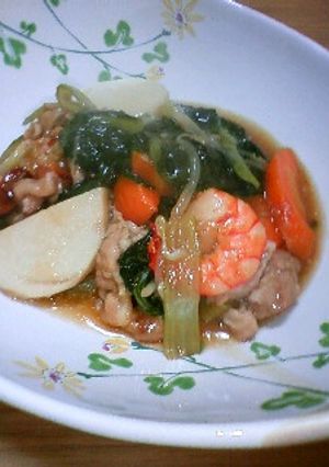 小松菜と豚肉のとろみ煮-レシピのメイン写真