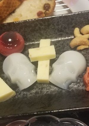 ハロウィン スカル&赤い目玉ゼリー-レシピのメイン写真