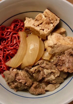 すき焼き風 肉豆腐 (備忘録)-レシピのメイン写真