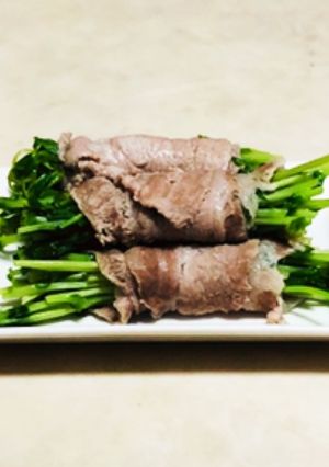 豆苗の肉巻き　(水菜や青梗菜でもOK)-レシピのメイン写真