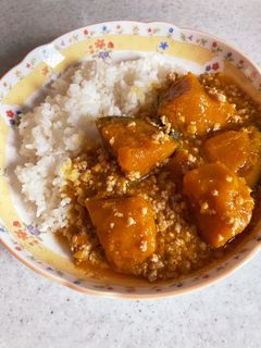ご飯にかけたい♡かぼちゃのそぼろ煮♡-レシピのメイン写真