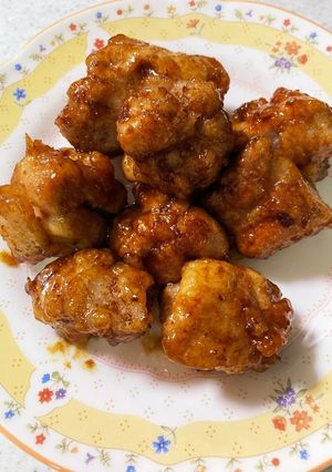 給食メニュー♡若鶏のから揚げ〜甘辛ソース-レシピのメイン写真