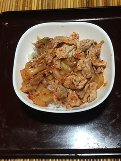 脂を使わない豚キムチ丼-レシピのメイン写真