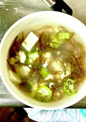 もずくとオクラのネバネバスープ-レシピのメイン写真