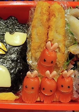 ばつまるくんおにぎり弁当!-レシピのメイン写真