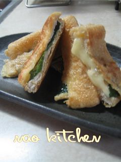 簡単✿お手軽♫油揚げのしそチーズサンド-レシピのメイン写真
