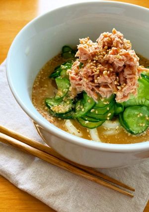 ＊簡単＊レンジで＊冷や汁うどん＊-レシピのメイン写真