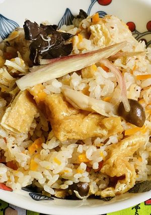 きのことホタテの炊き込みご飯-レシピのメイン写真